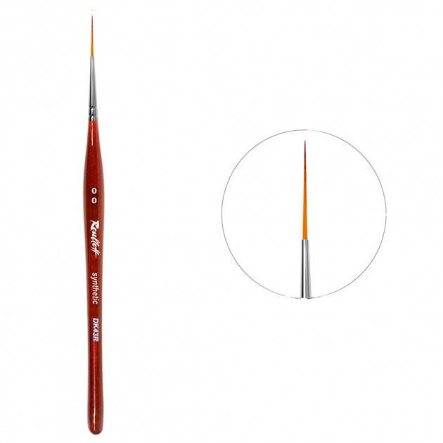 

Колонок круглий 00 нест. бордо,пензель Roubloff