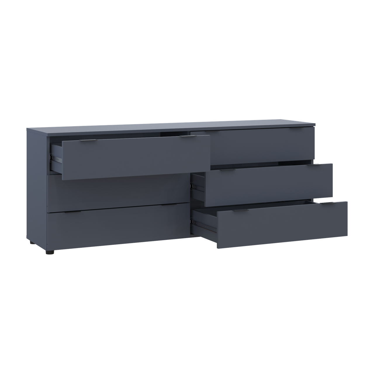 Комод Doros Рон 9 Графіт 6 Шухлядок 160х38х62 (41516176) 6