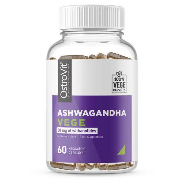 

Натуральная добавка OstroVit Vege Ashwagandha, 60 вегакапсул