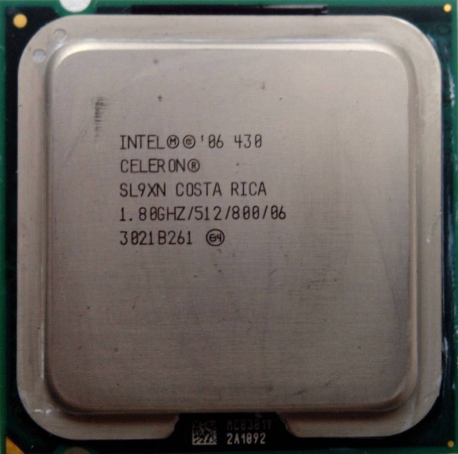 

Процессор Intel Celeron 430 1.80GHz/512/800 (SL9XN) s775, tray