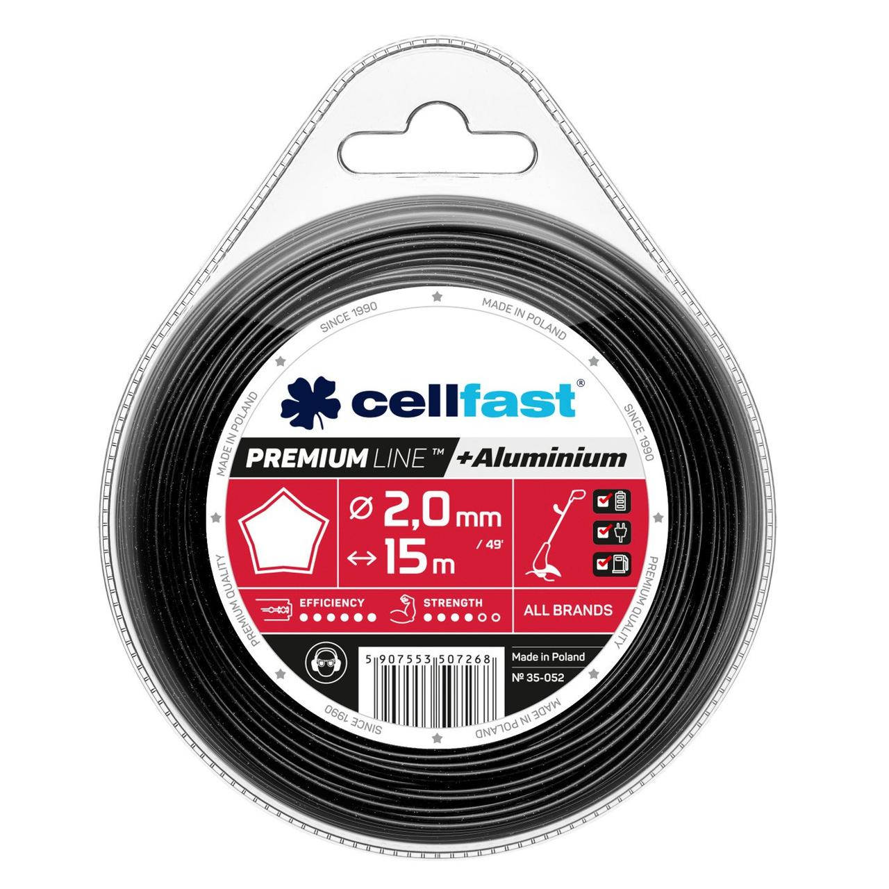 

Лезо для тріммера Premium - зірочка 2,0 мм x 15 м Cellfast