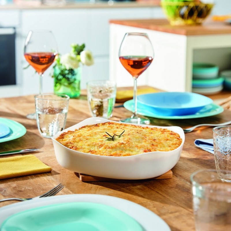 

Белое квадратное блюдо для духовки Luminarc Smart Cuisine Carine 29x29 см (P2616), Белый