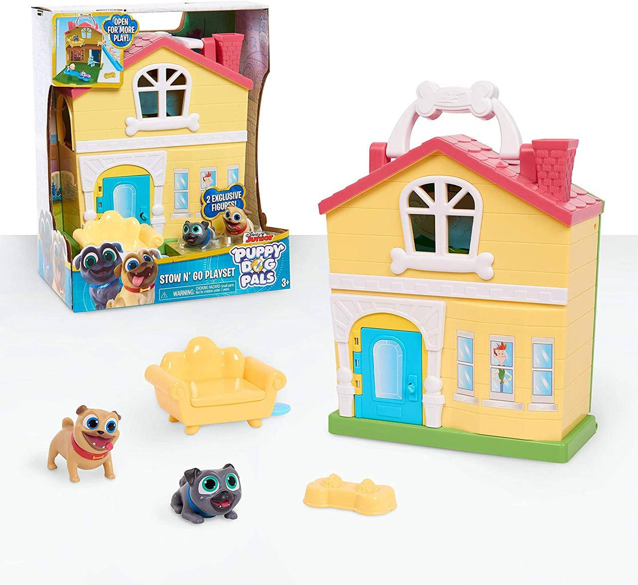 

Игровой набор с домиком Дружные мопсы Puppy Dog Pals Stow N' Go