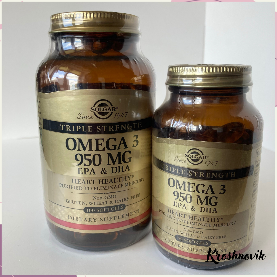 

Солгар Омега 3 потрійної концентрації 950 мг solgar omega 3 950 mg 50 капсул