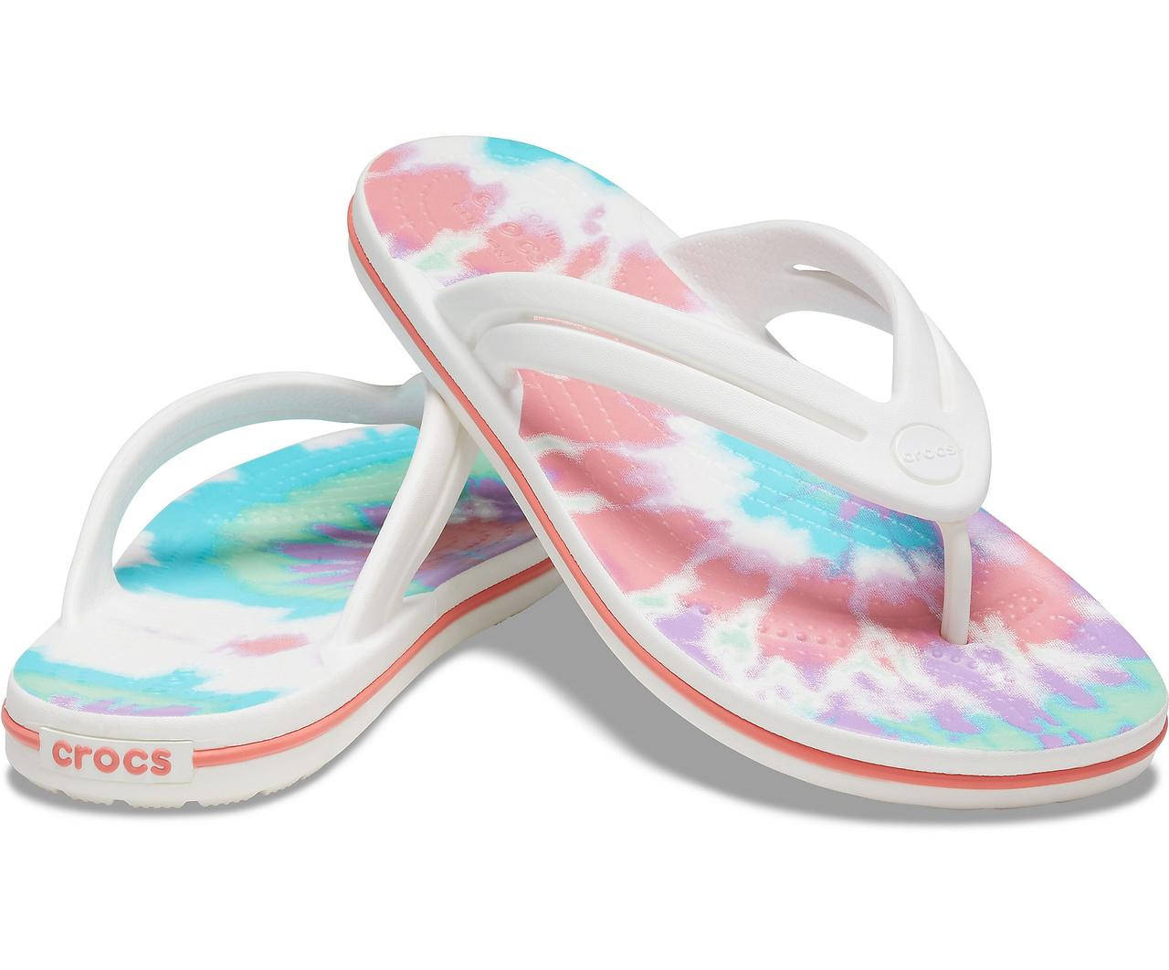 

Флип флопы Crocs Crocband Tie Dye, W8