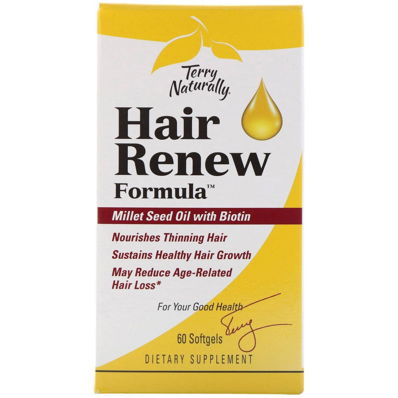 

Terry Naturally, Terry Naturally, Hair Renew Formula, формула восстановления волос, 60 шт., официальный сайт,