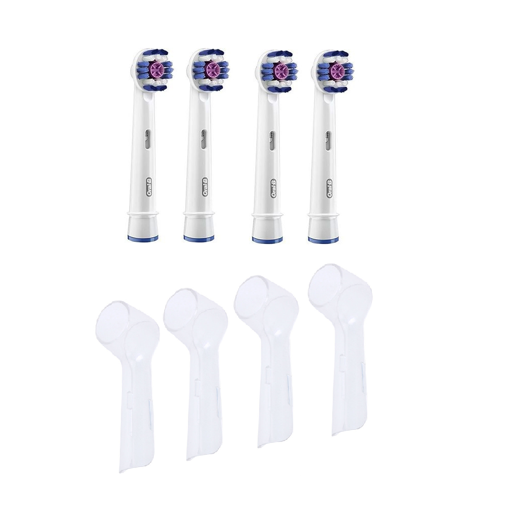 

4 насадки для зубной щетки ORAL-B 3D White+ колпачки
