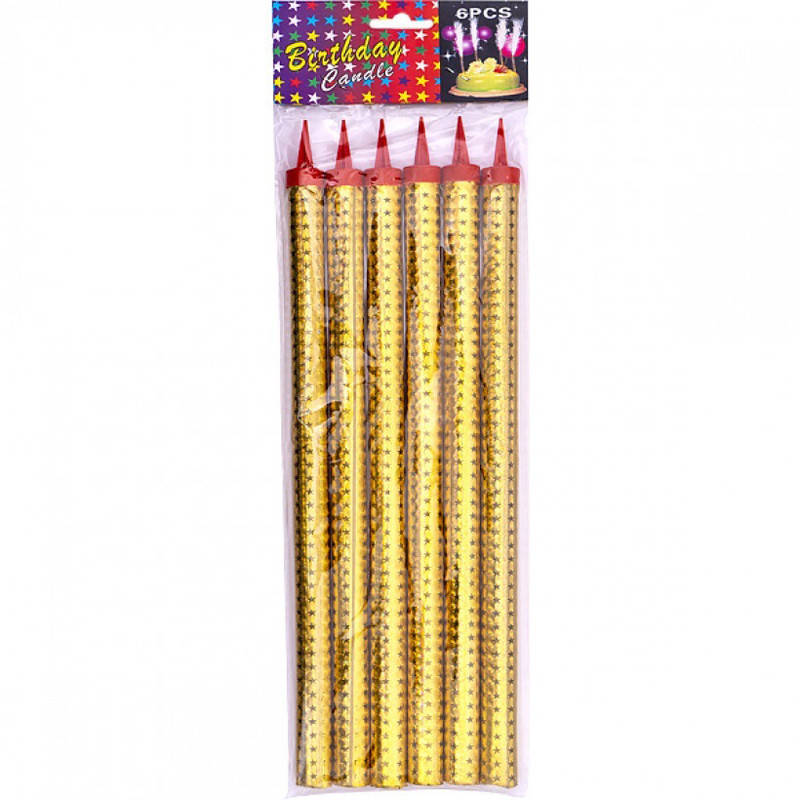 

Свечи Холодный фонтан звезды 30см 6шт/уп