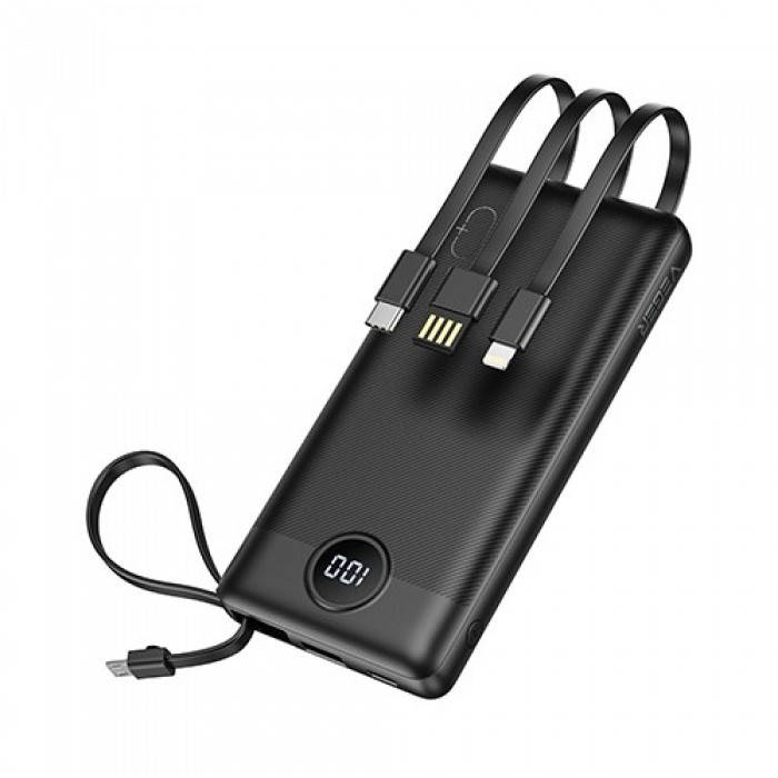 

Внешний аккумулятор Power bank VEGER C10 10000 Mah батарея зарядка Чёрный Оригинал