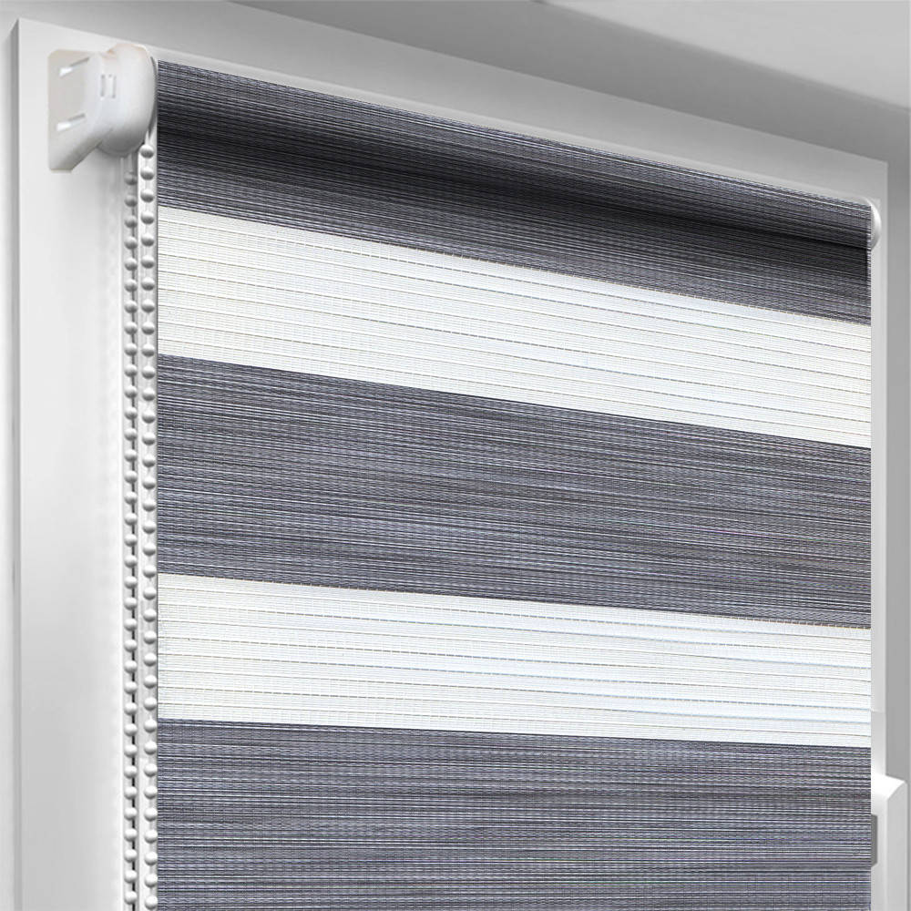 

Рулонная штора День - Ночь Oasis Рустик Серая 60.0х170 см, Серый