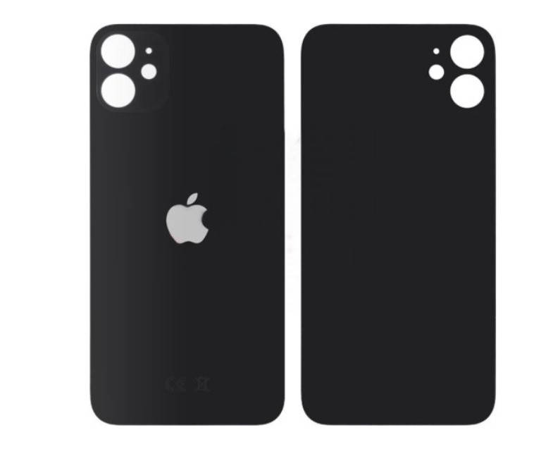 

Крышка задняя iPhone 11 Black (большой вырез под камеру), Черный