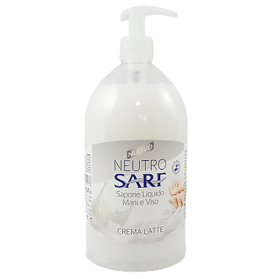 

Мило рідке Неутро Сарф молоко Neutro Sarf sapone liquido crema latte 1L 12шт/ящ (Код : 00-00011534)
