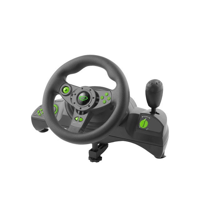

Руль игровой с педалями газа и тормоза Esperanza EGW102, Черный