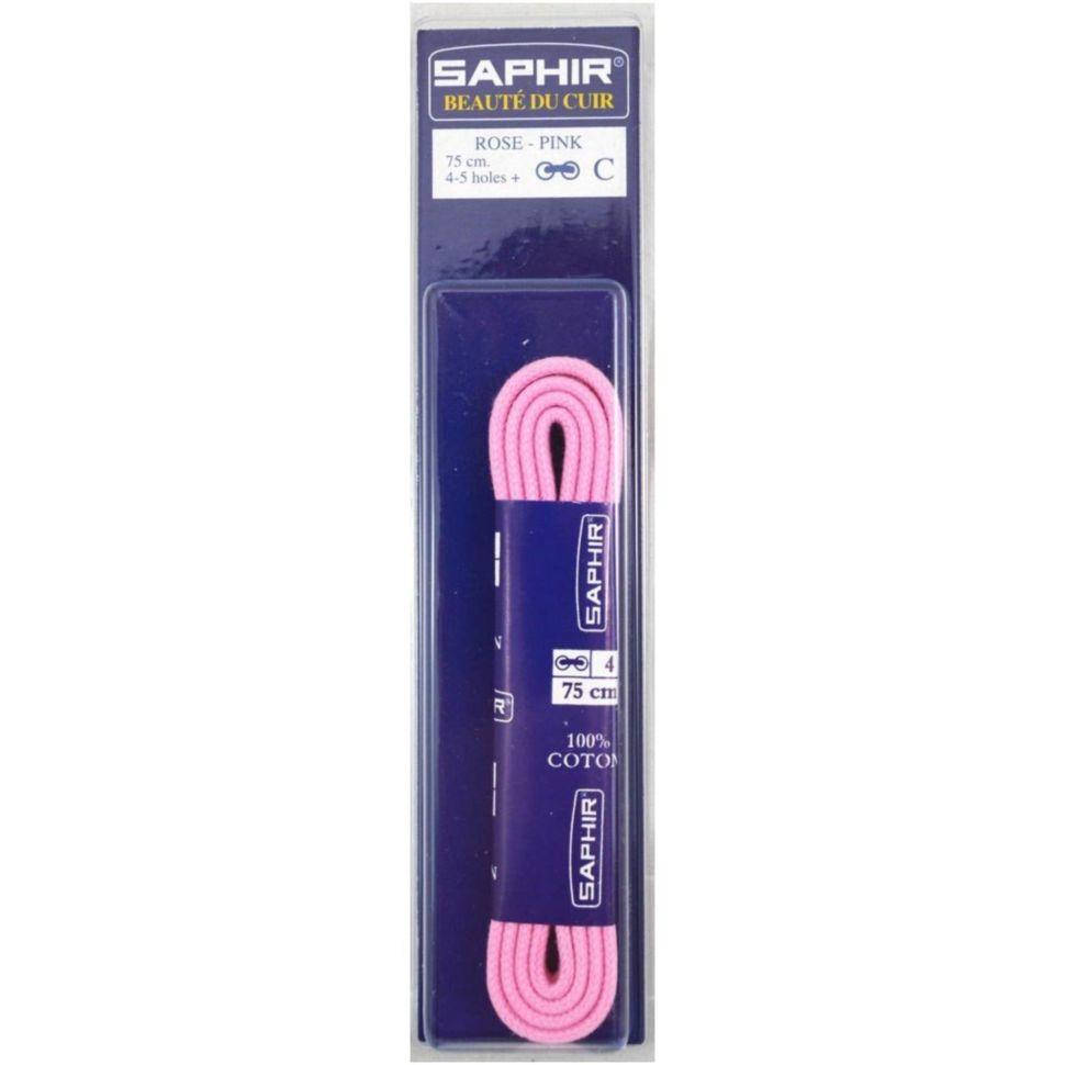 

Saphir шнурки тонкие / вощенные / розовые 75 см