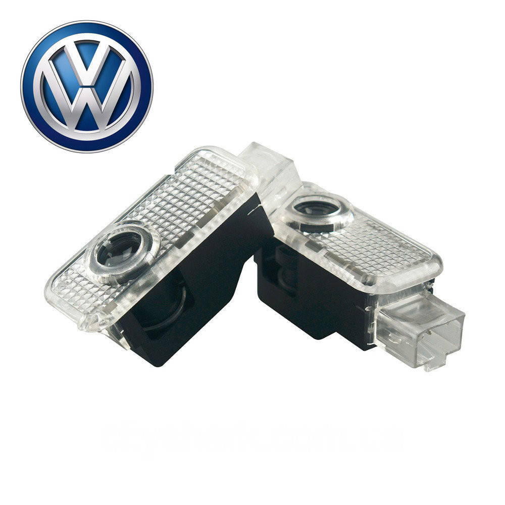 

Штатная Led подсветка двери с логотипом Volkswagen Touareg,Phaeton,Passat.