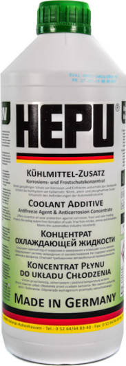 

Концентрат антифриза Hepu P999GRN G11 зеленый, 1,5 л, Зелёный