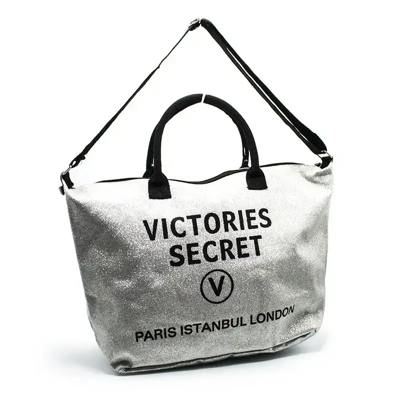 

Сумка-ШОПЕР женская Victoria's Secret Серебряного цвета, Розовый