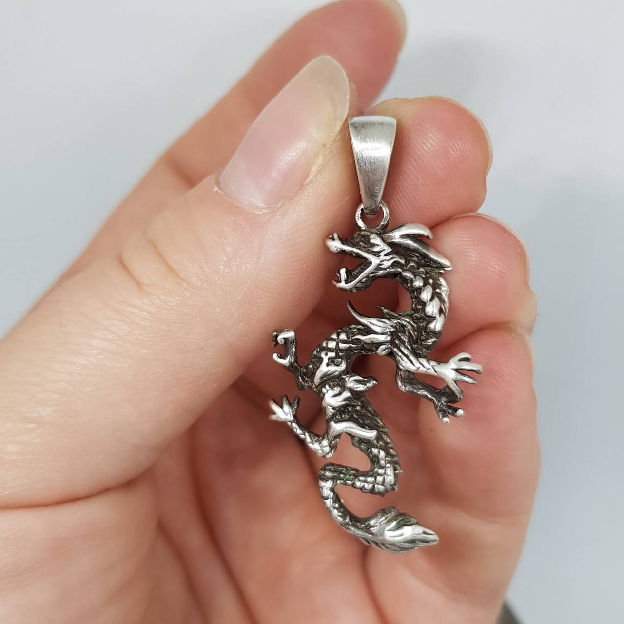 

Дракон Китайский малый, кулон, амулет, талисман