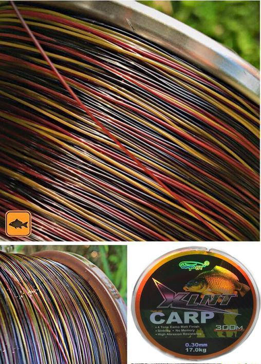 

Леска Boya XLNT Camo 0.35мм 22кг тест камуфляж, Разные цвета