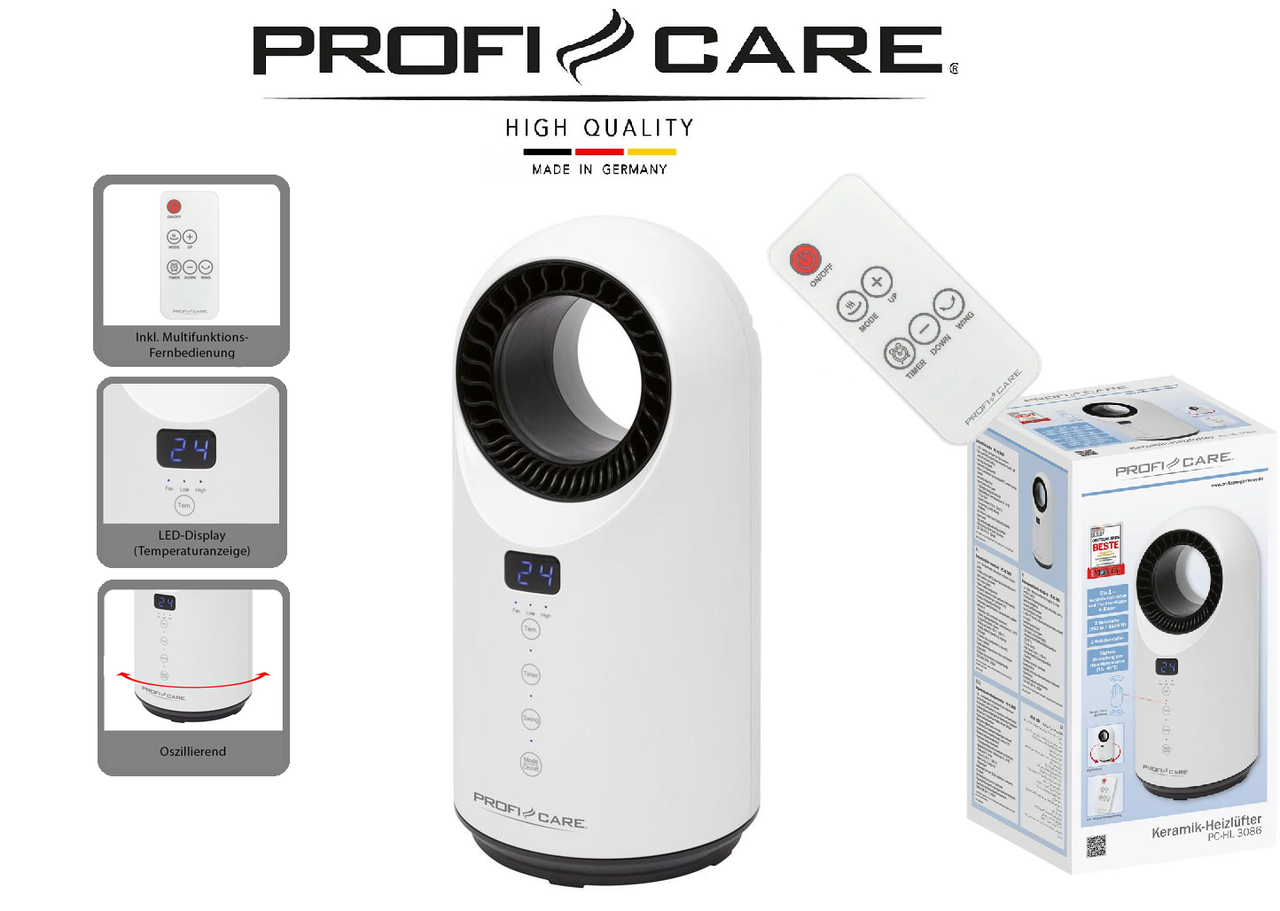 

Тепловентилятор керамический PROFI CARE (Оригинал)Германия на Д\У управлении