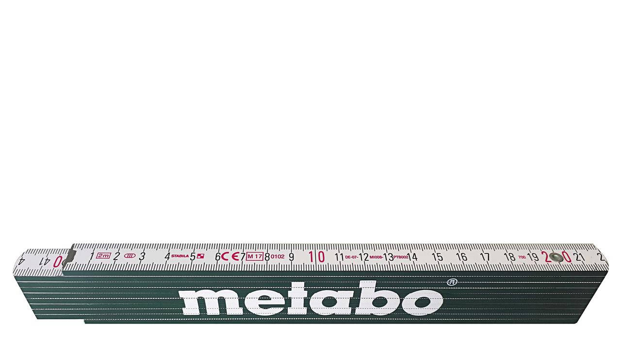 

Складной деревянный метр, 2 метра, Metabo (638612000)