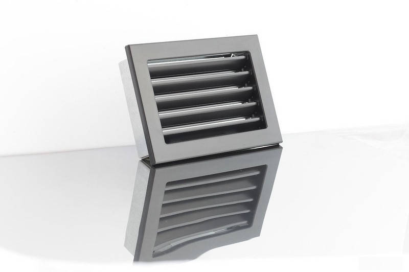 

Решетка вентиляционная для камина Ventlab Krvz 220x220-ML без регулировки черная