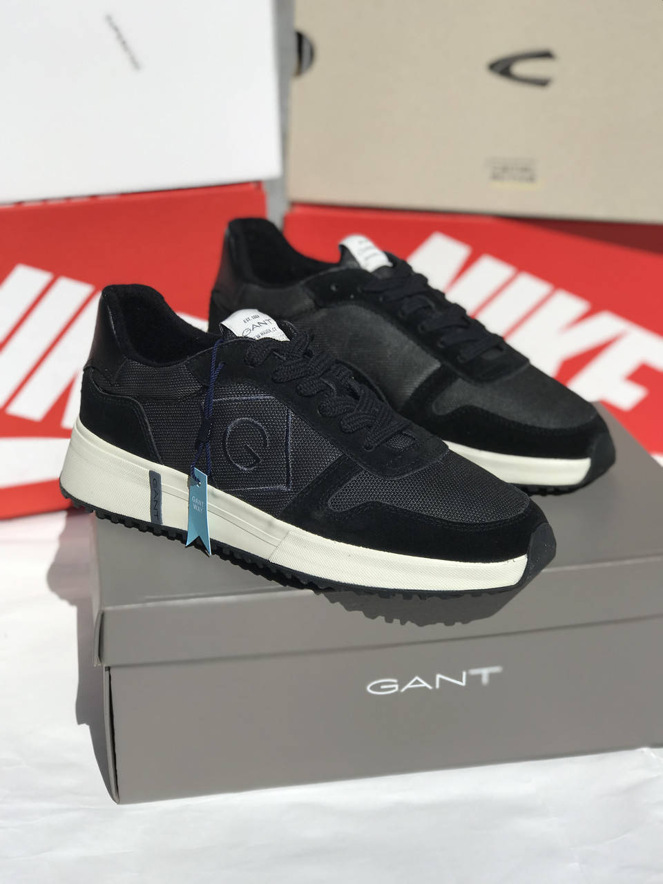 

Мужские оригинальные кроссовки кеды Gant Rawsson 23637064 G00, Черный