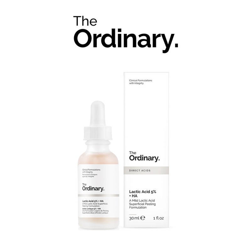 

Пилинг с 5% молочной и гиалуроновой кислотой The Ordinary Lactic Acid 5% + HA 30 мл