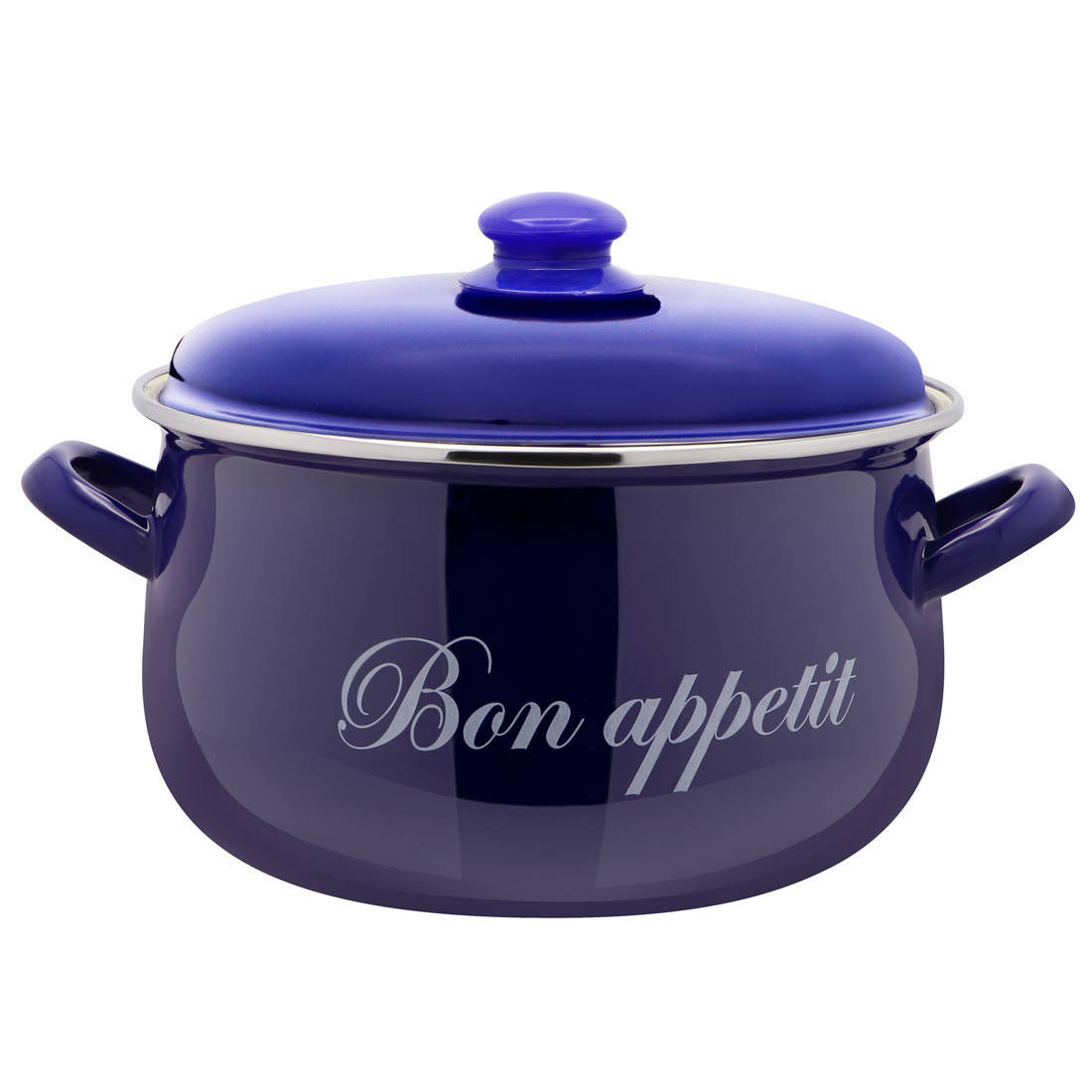 

Кастрюля эмалированная 6,2 л "Bon appetit" 568, Синий