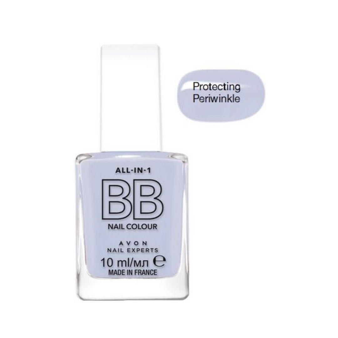 

BB лак для ногтей All in 1 Avon, protecting periwinkle / серенево-голубой