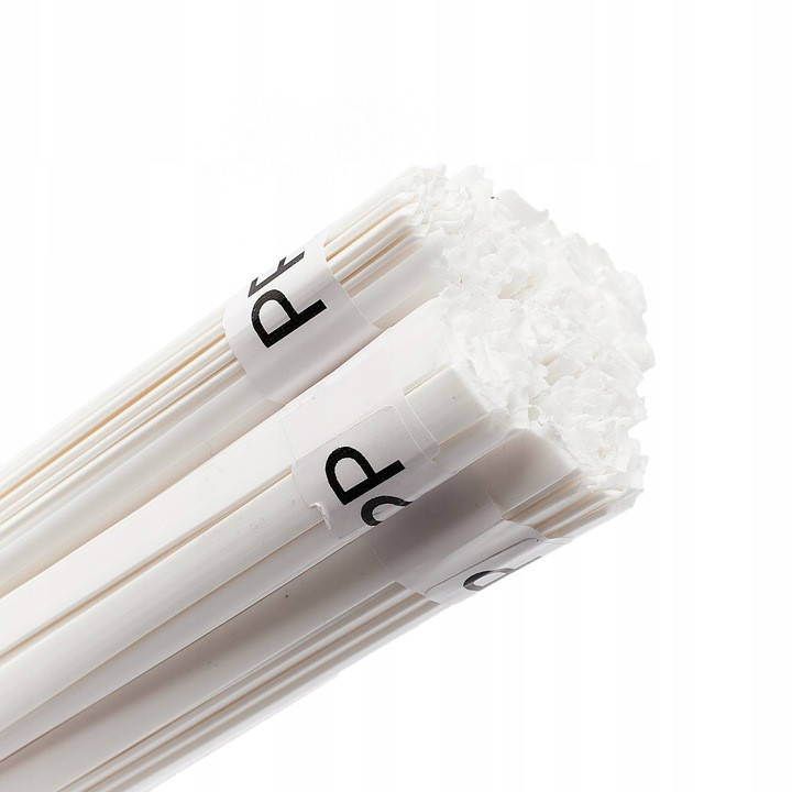 

Прутки для пайки - HDPE (PEHD) - 50 грамм - белый полиэтилен