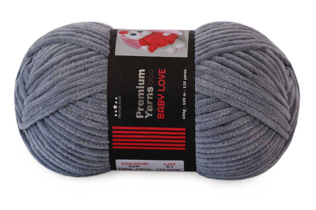 

Premium Yarn Baby Love, Серый №320