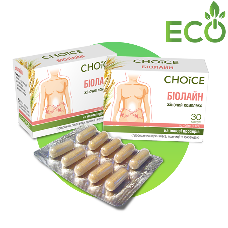 

БИОЛАЙН – фитокомплекс для женщин CHOICE (30 капсул) | Биолайн - восполняет дефицит активных веществ CHOICE