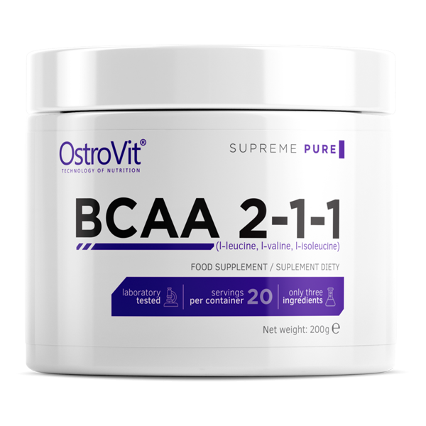 

Аминокислоты OstroVit - BCAA 2-1-1 (200 грамм)