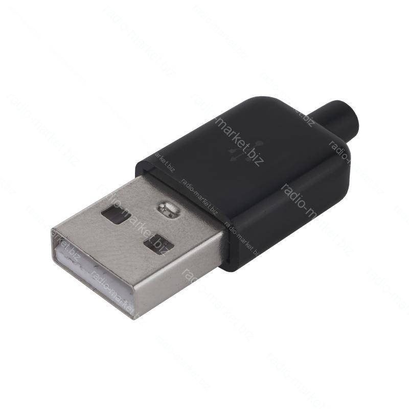 

Штекер USB A на кабель