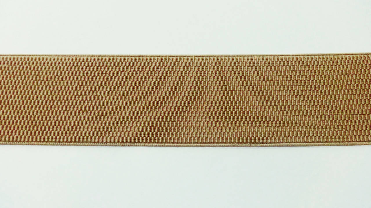 

Резинка декоративная 6 см темно-бежевая