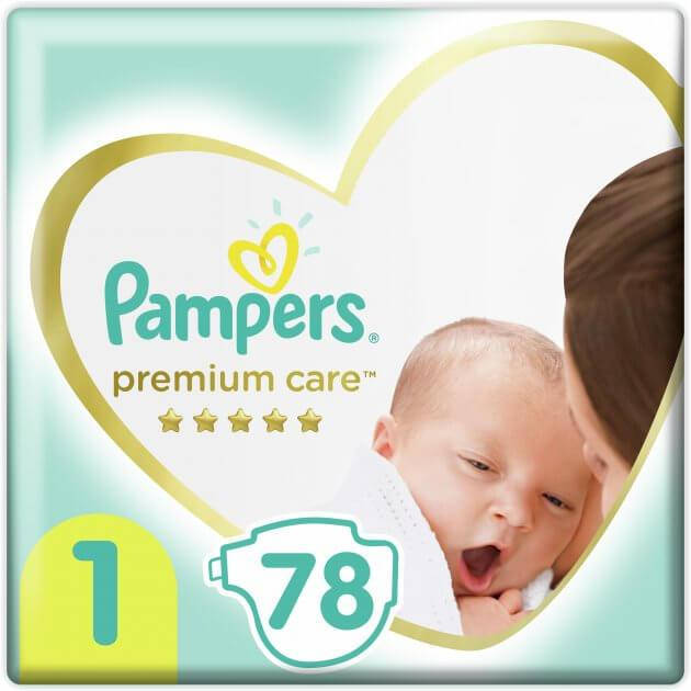 

Подгузники Pampers Premium Care Newborn 1 2-5 кг 78 шт