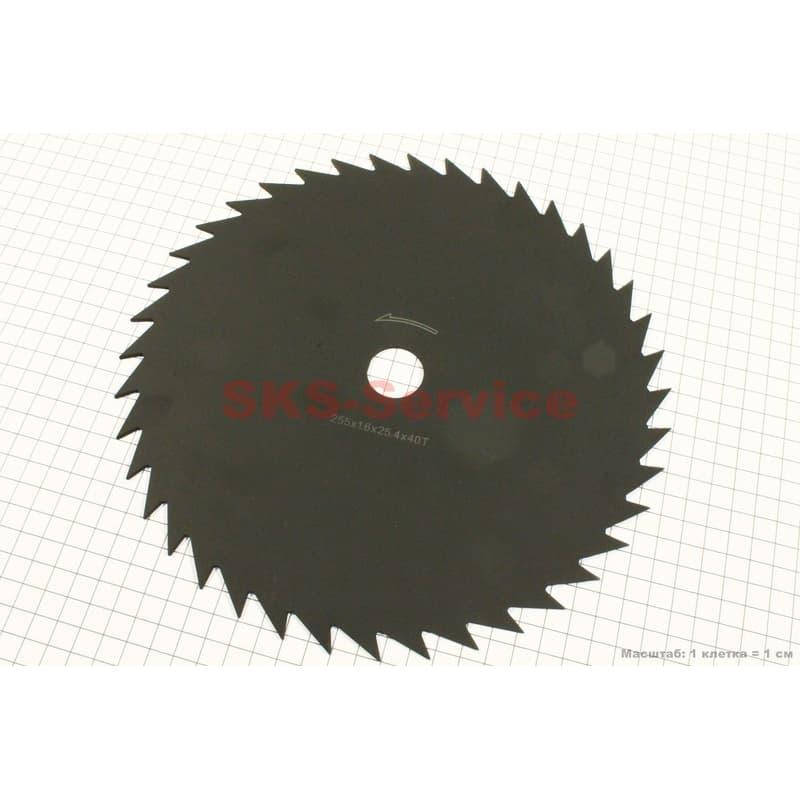 

Нож режущий 40Т для мотокосы, кустореза