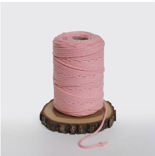 

Шнур бавовняний в'язаний 3мм, Персик, Персиковый