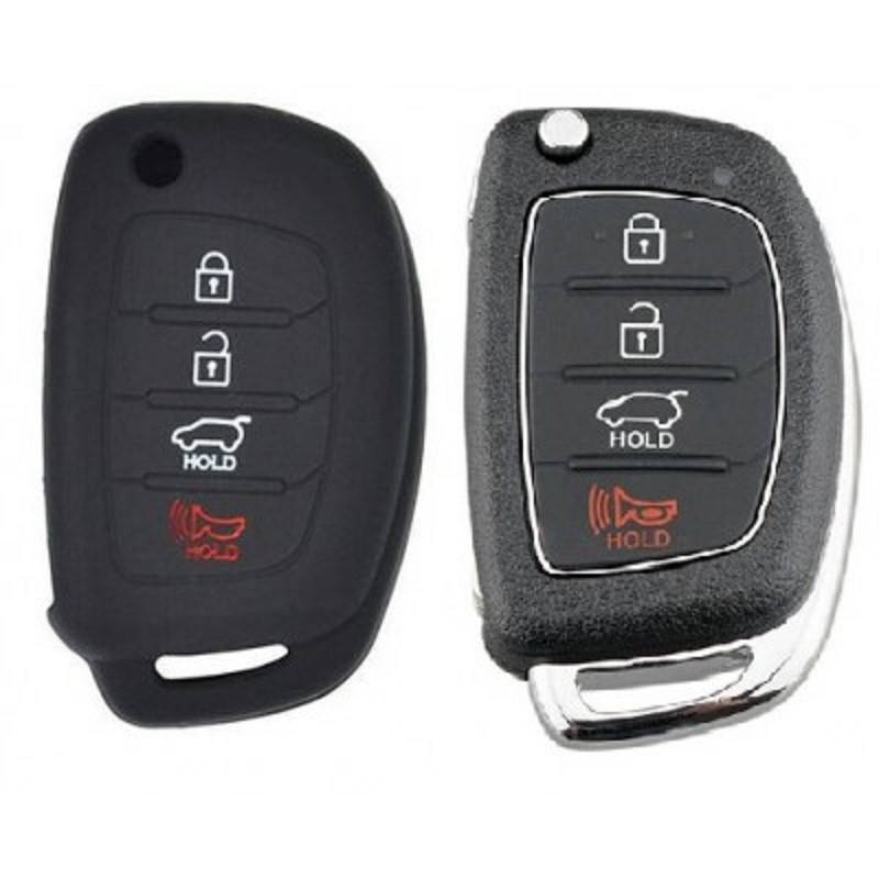 

Hyundai Силиконовый чехол для ключа KC07, Черный