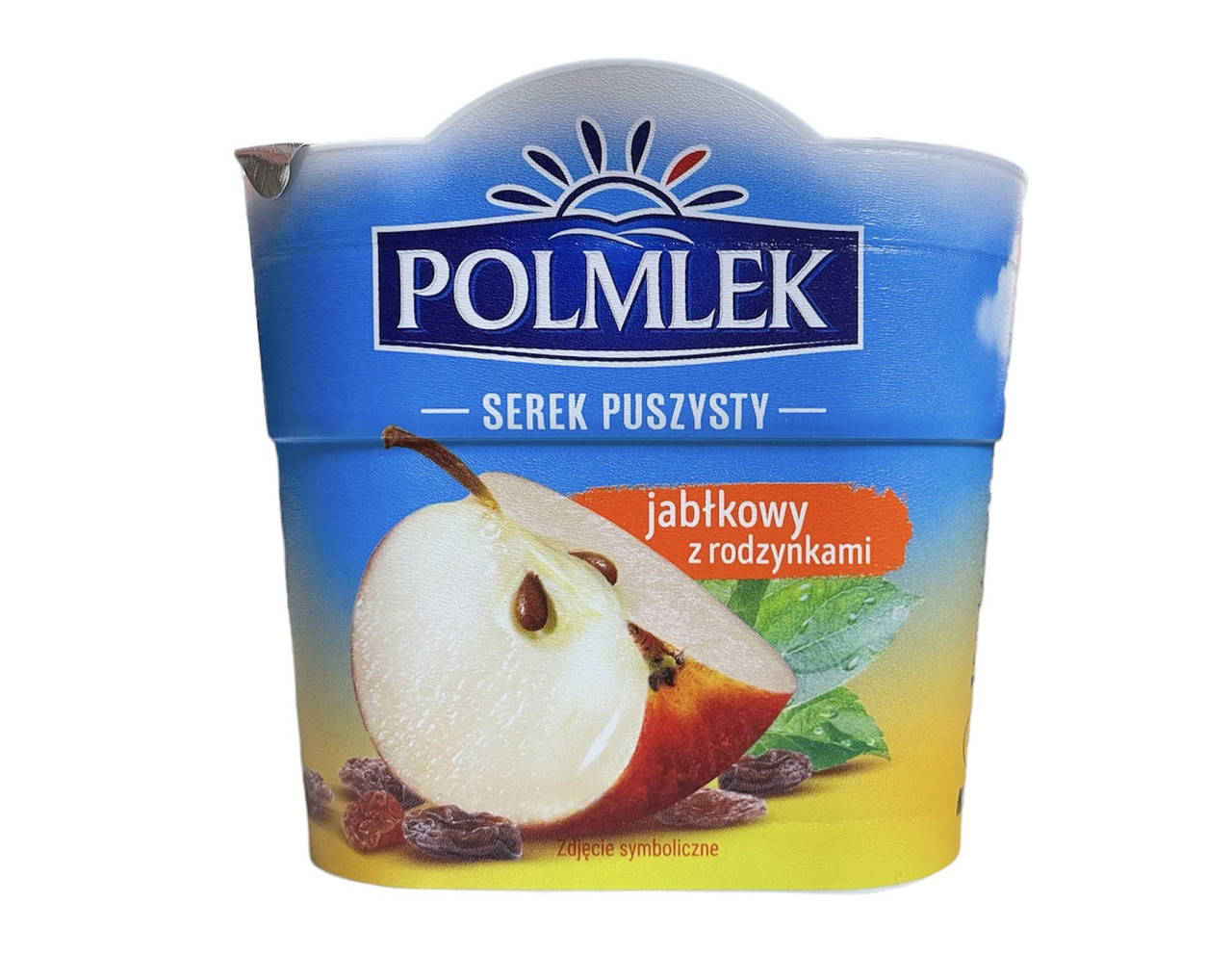 

Сирковий десерт Polmlek збитий з печеним яблуком та родзинками, 150 г 5900027350131