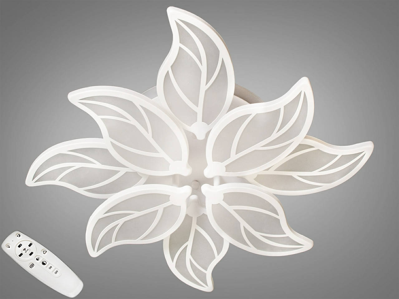 

LED-люстра с диммером и RGB подсветкой, 120W, Белый