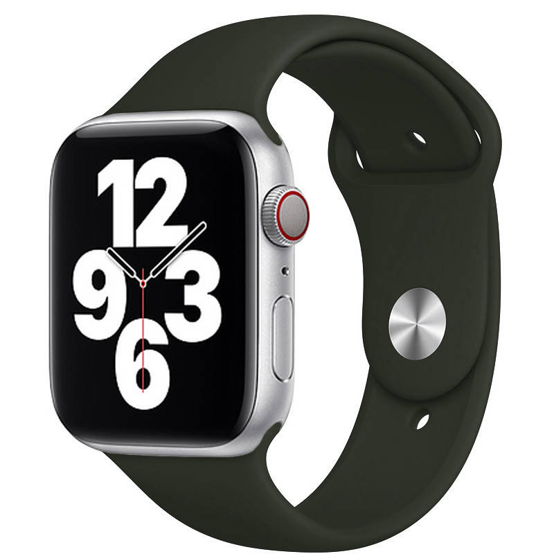 

Силиконовый ремешок для Apple Watch 42/44 mm Dark Gray (Темно-серый)
