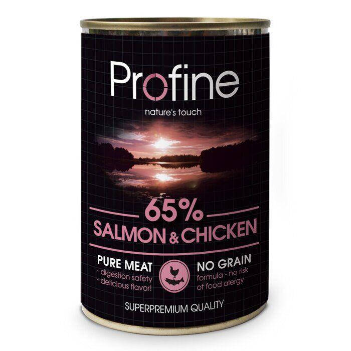 

Влажный корм для собак Profine Salmon and Chicken с лососем и курицей 400г