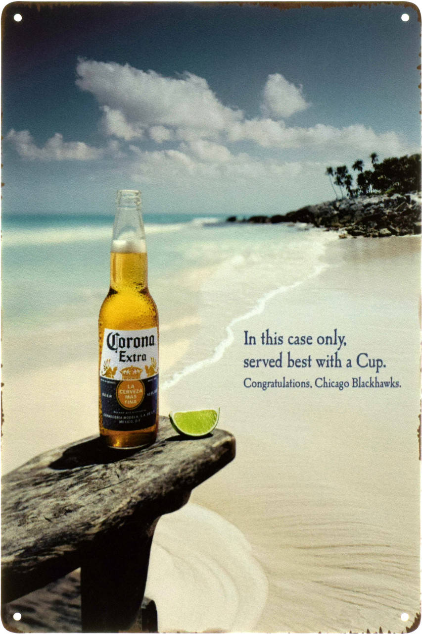 

Металлическая табличка "Corona Extra (Chicago Blackhawks)" (ms-103464)