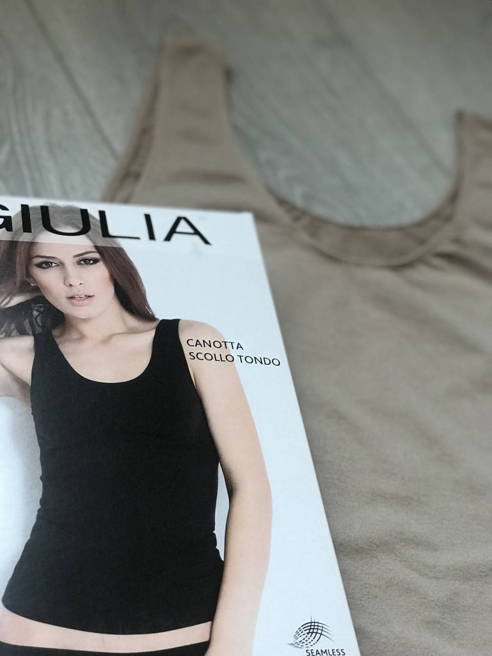 

БЕСШОВНАЯ МАЙКА р. S/M - L/XL L/XL, NATURALE