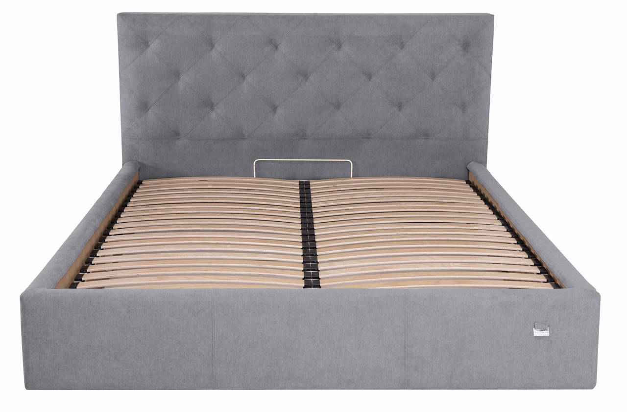 

Кровать Двуспальная Bristol Comfort 160 х 200 см Rosto 93 С подъемным механизмом и нишей для белья Серая, Серый