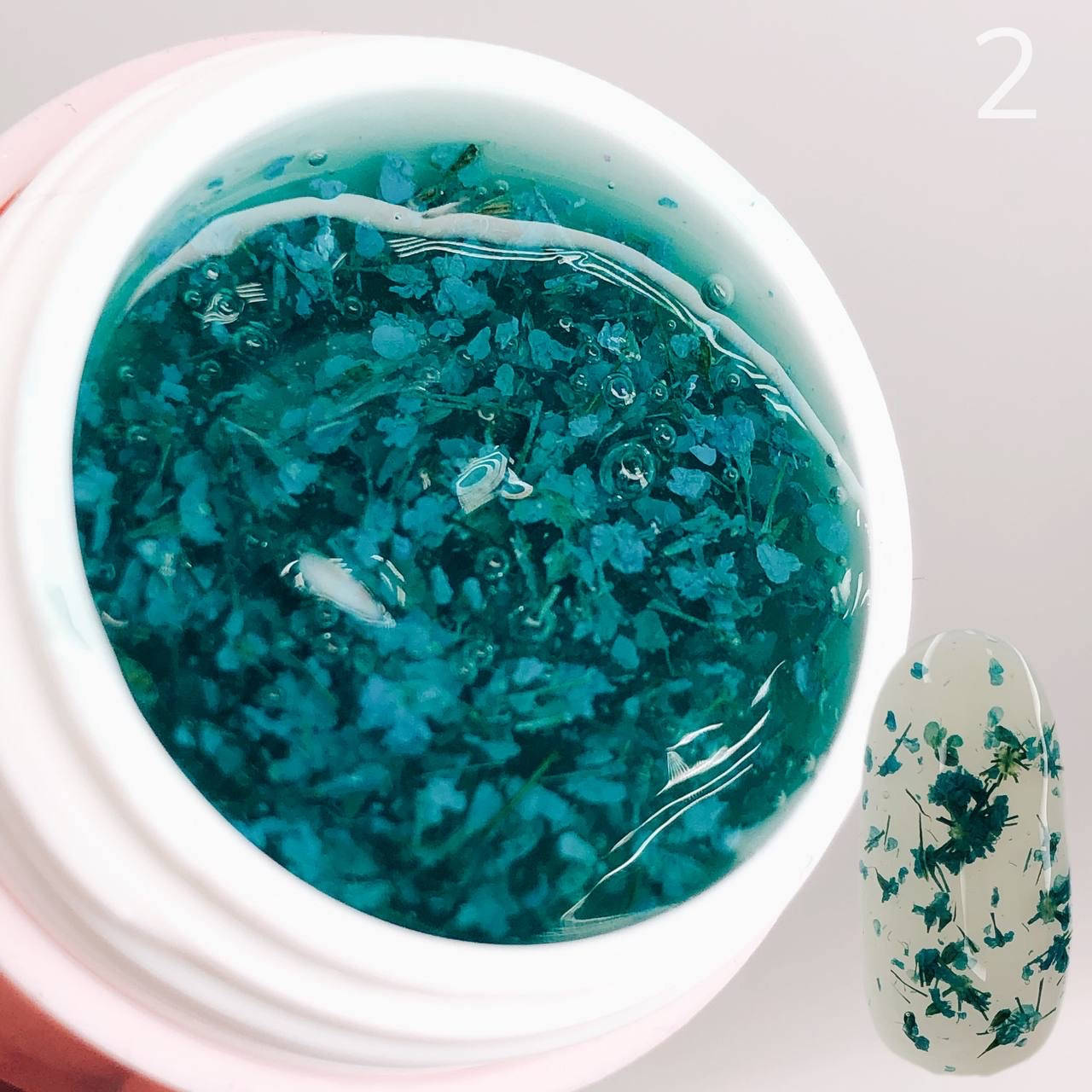 

Гель SAGA FLOWER FAIRY GEL 02 з сухоцвітами, 5 МЛ