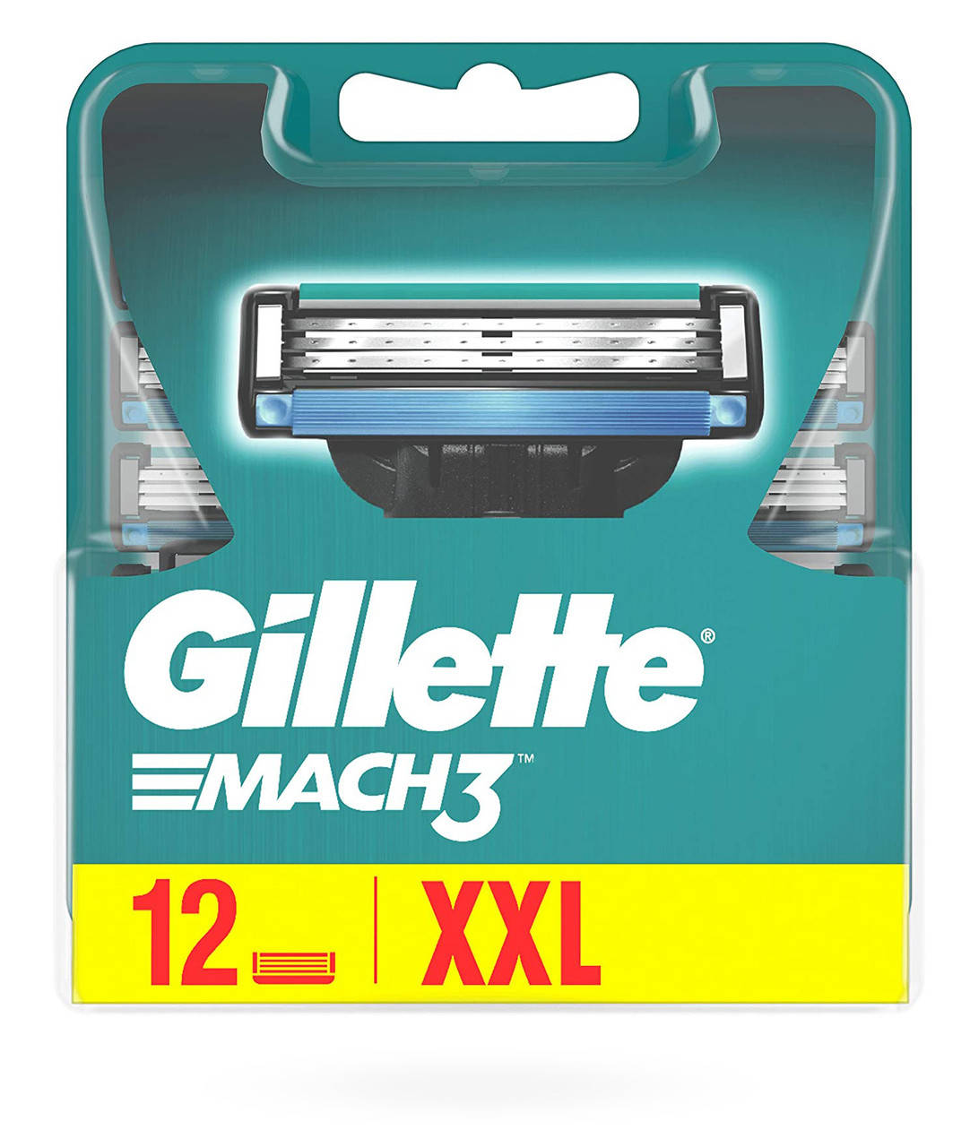 

Сменные картриджи для бритья Gillette Mach 3 12шт