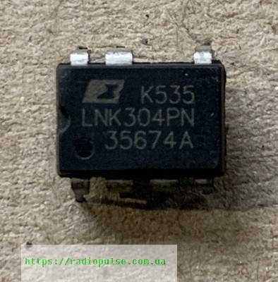 

Микросхема LNK304PN , DIP7 демонтаж